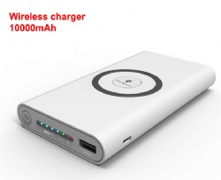 10000mAh Qi Wireless Charger Power Bank